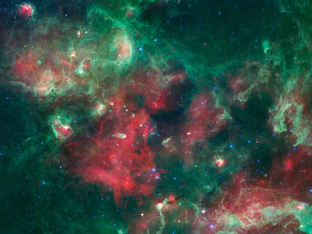Nasa Spitzer Space Telescope image of Cygnus