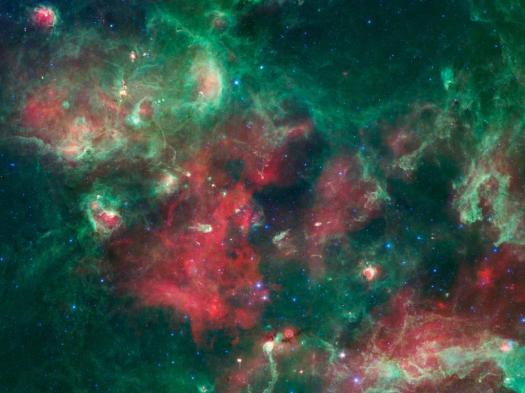 Nasa Spitzer Space Telescope image of Cygnus